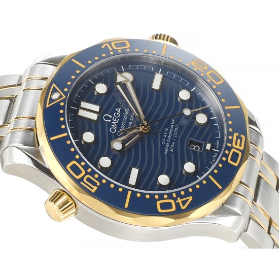 Omega-Seamaster Diver 42mm 300m YG/SS Blue Dial VSF A8800