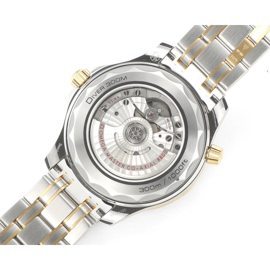 Omega-Seamaster Diver 42mm 300m YG/SS Blue Dial VSF A8800