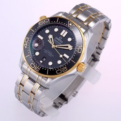 Omega-Seamaster Diver 42mm 300m YG/SS Black Dial VSF A8800