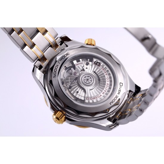 Omega-Seamaster Diver 42mm 300m YG/SS Black Dial VSF A8800