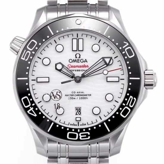 Omega-Seamaster 300m 42mm SS/SS White VSF V2 A8800