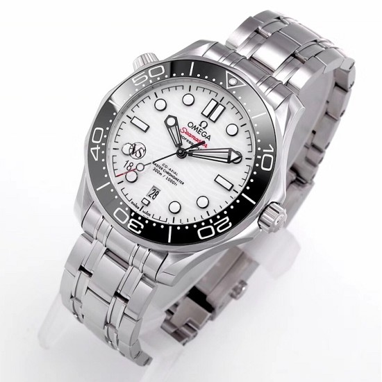 Omega-Seamaster 300m 42mm SS/SS White VSF V2 A8800