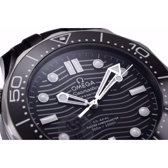 Omega-Seamaster 300m 43.5mm Ceramic Diver CER/RU Black VSF Asia 8806