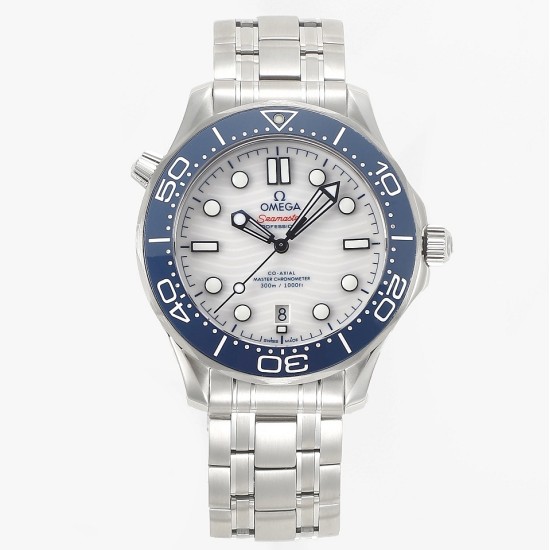 Omega-Seamaster 300m 42mm SS/SS White Dial VSF A8800