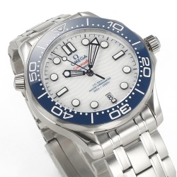 Omega-Seamaster 300m 42mm SS/SS White Dial VSF A8800