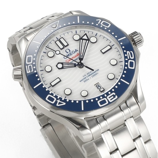 Omega-Seamaster 300m 42mm SS/SS White Dial VSF A8800