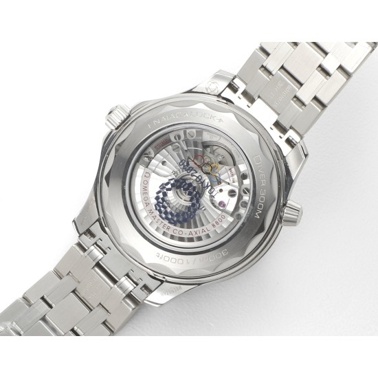 Omega-Seamaster 300m 42mm SS/SS White Dial VSF A8800