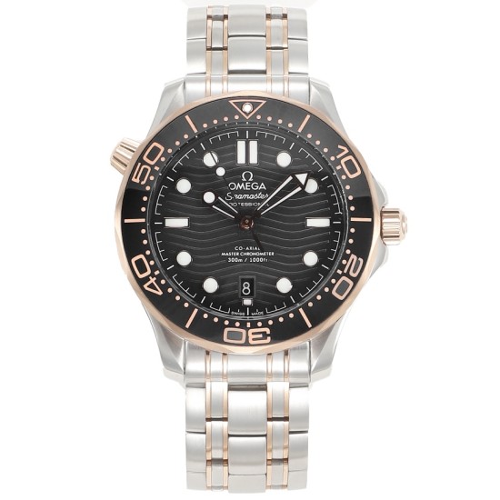 Omega-Seamaster 300m 2019 RG/SS Black VSF A8800 Super Clone