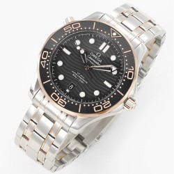 Omega-Seamaster 300m 2019 RG/SS Black VSF A8800 Super Clone