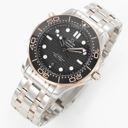 Omega-Seamaster 300m 2019 RG/SS Black VSF A8800 Super Clone
