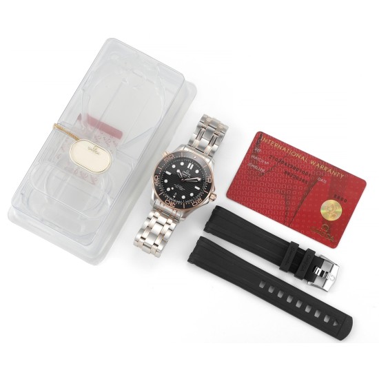 Omega-Seamaster 300m 2019 RG/SS Black VSF A8800 Super Clone