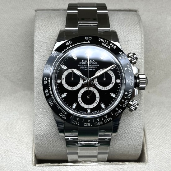 Rolex-Daytona 126500 40mm SS/SS Black/Stk VSF DD4131(Gain Weight)