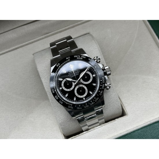 Rolex-Daytona 126500 40mm SS/SS Black/Stk VSF DD4131(Gain Weight)