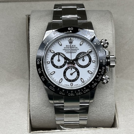 Rolex-Daytona 126500 40mm SS/SS White/Dia VSF DD4131(Gain Weight)