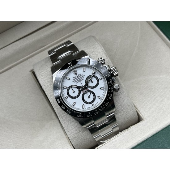 Rolex-Daytona 126500 40mm SS/SS White/Dia VSF DD4131(Gain Weight)