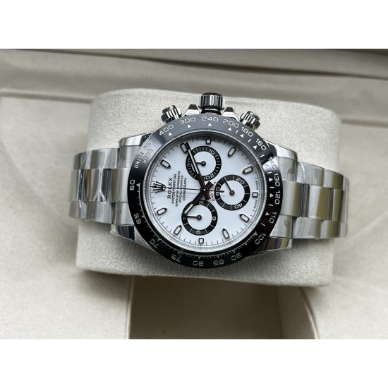 Rolex-Daytona 126500 40mm SS/SS White/Dia VSF DD4131(Gain Weight)