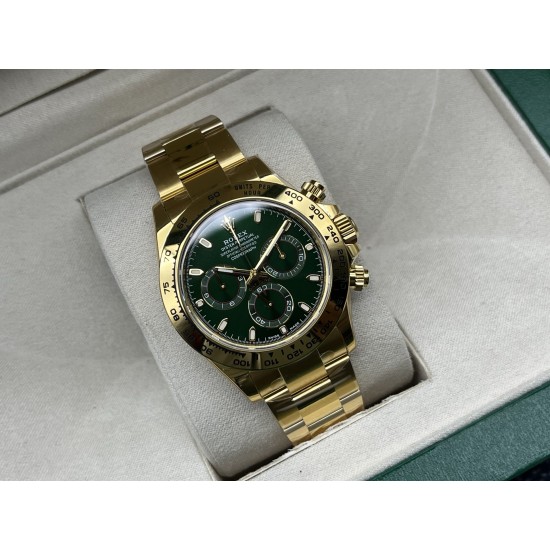 Rolex-Daytona 126508 40mm YG/YG Green Dial VSF DD4131(Gain Weight)