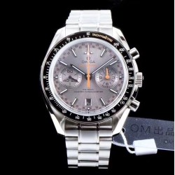  Omega-Speedmaster Moonwatch Chronograph 44MM SS/SS Grey/Org V2 OMF A7750 9900