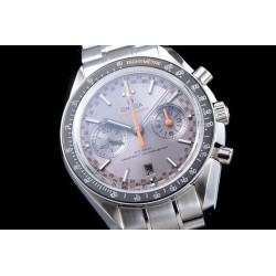  Omega-Speedmaster Moonwatch Chronograph 44MM SS/SS Grey/Org V2 OMF A7750 9900