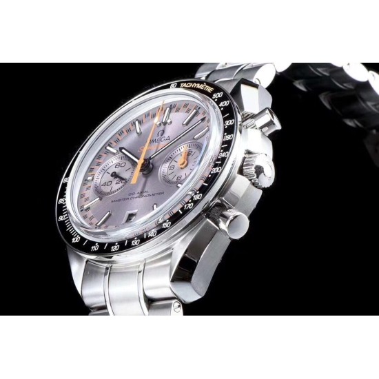  Omega-Speedmaster Moonwatch Chronograph 44MM SS/SS Grey/Org V2 OMF A7750 9900