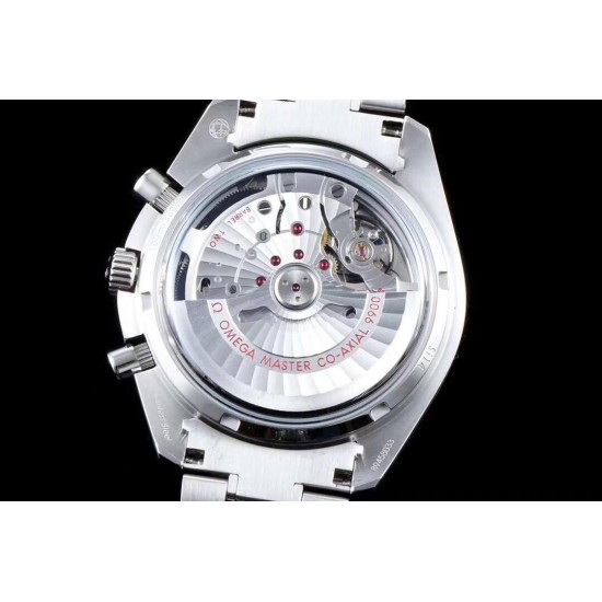  Omega-Speedmaster Moonwatch Chronograph 44MM SS/SS Grey/Org V2 OMF A7750 9900