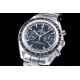  Omega-Speedmaster Moonwatch Chronograph 44MM SS/SS Black Dial V2 OMF A7750 9900