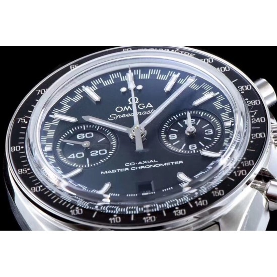  Omega-Speedmaster Moonwatch Chronograph 44MM SS/SS Black Dial V2 OMF A7750 9900
