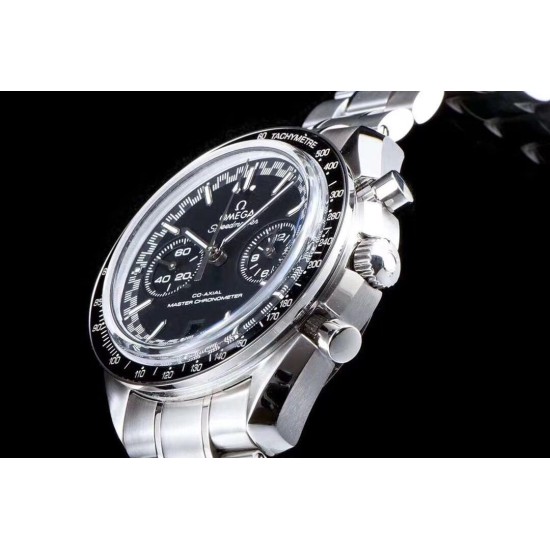 Omega-Speedmaster Moonwatch Chronograph 44MM SS/SS Black Dial V2 OMF A7750 9900