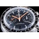  Omega-Speedmaster Moonwatch Chronograph 44MM SS/SS Black/Org V2 OMF A7750 9900