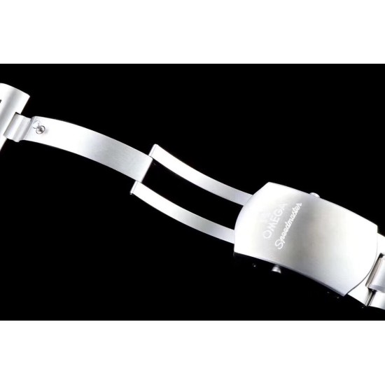  Omega-Speedmaster Moonwatch Chronograph 44MM SS/SS Black/Org V2 OMF A7750 9900