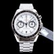  Omega-Speedmaster Moonwatch Chronograph 44MM SS/SS White Dial V2 OMF A7750 9900