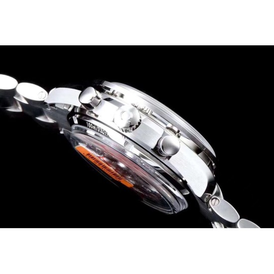  Omega-Speedmaster Moonwatch Chronograph 44MM SS/SS White Dial V2 OMF A7750 9900