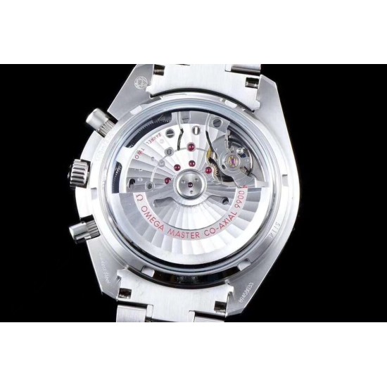  Omega-Speedmaster Moonwatch Chronograph 44MM SS/SS White Dial V2 OMF A7750 9900
