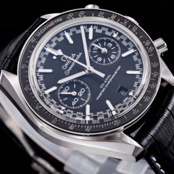 Omega-Speedmaster Moonwatch Chronograph 44MM SS/LE Black Dial V2 OMF A7750 9900