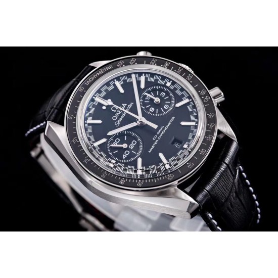  Omega-Speedmaster Moonwatch Chronograph 44MM SS/LE Black Dial V2 OMF A7750 9900