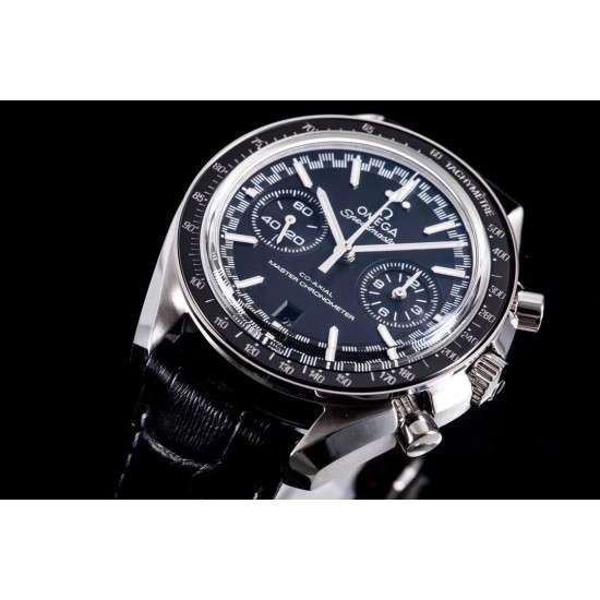  Omega-Speedmaster Moonwatch Chronograph 44MM SS/LE Black Dial V2 OMF A7750 9900