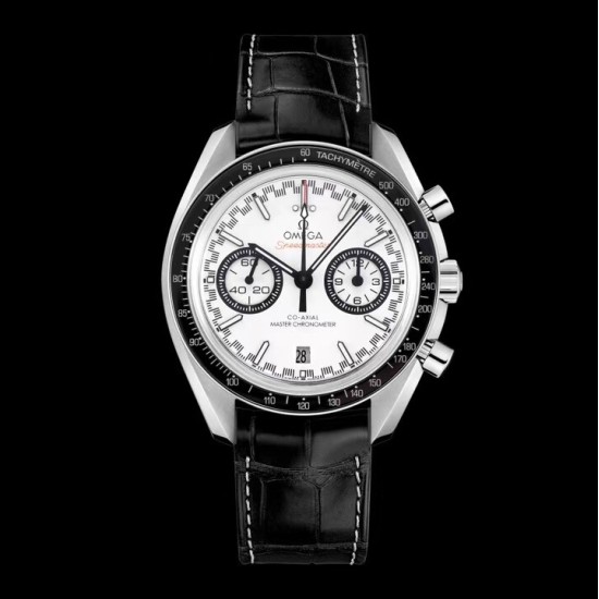  Omega-Speedmaster Moonwatch Chronograph 44MM SS/LE White Dial V2 OMF A7750 9900