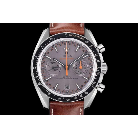  Omega-Speedmaster Moonwatch Chronograph 44MM SS/LE Grey/Org V2 OMF A7750 9900