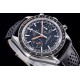  Omega-Speedmaster Moonwatch Chronograph 44MM SS/LE Blk/Org Dial V2 OMF A7750 9900