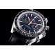  Omega-Speedmaster Moonwatch Chronograph 44MM SS/LE Blk/Org Dial V2 OMF A7750 9900