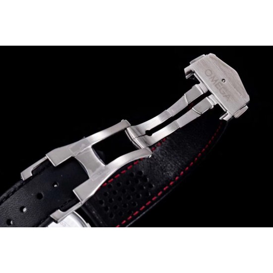  Omega-Speedmaster Moonwatch Chronograph 44MM SS/LE Blk/Org Dial V2 OMF A7750 9900