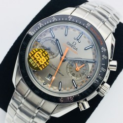 Omega-Speedmaster Moonwatch Chronograph 44MM SS/SS Grey/Orange GBF A7750