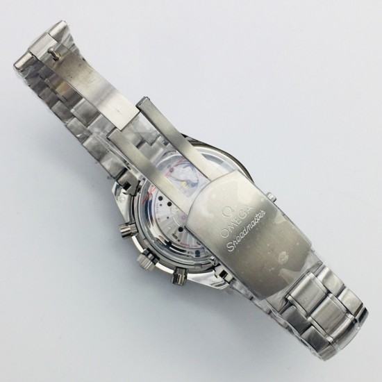  Omega-Speedmaster Moonwatch Chronograph 44MM SS/SS White Dial GBF A7750
