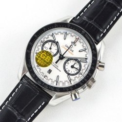  Omega-Speedmaster Moonwatch Chronograph 44MM SS/LE White Dial GBF A7750