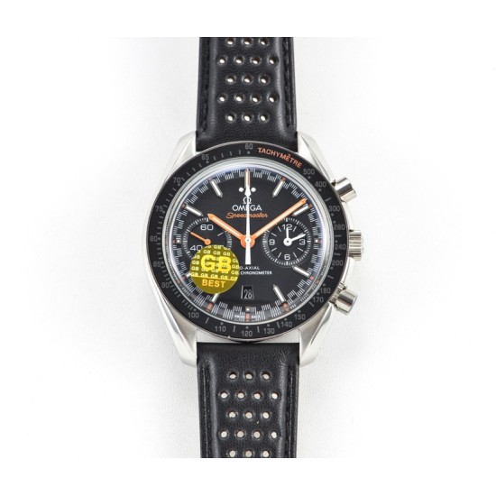  Omega-Speedmaster Moonwatch Chronograph 44MM SS/LE Black/Orange GBF A7750