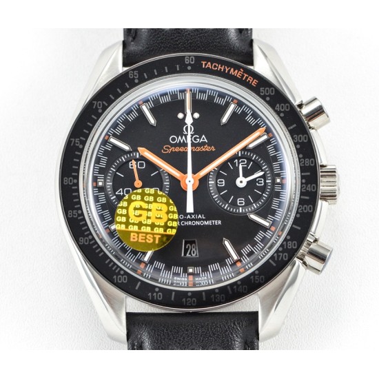  Omega-Speedmaster Moonwatch Chronograph 44MM SS/LE Black/Orange GBF A7750