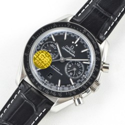  Omega-Speedmaster Moonwatch Chronograph 44MM SS/LE Black Dial GBF A7750