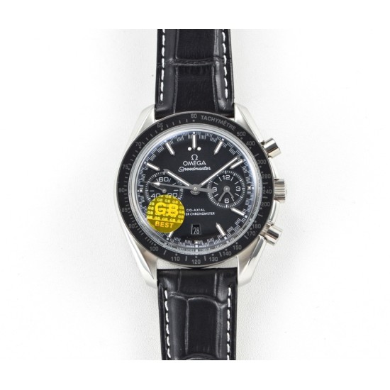  Omega-Speedmaster Moonwatch Chronograph 44MM SS/LE Black Dial GBF A7750