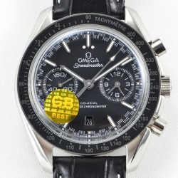  Omega-Speedmaster Moonwatch Chronograph 44MM SS/LE Black Dial GBF A7750