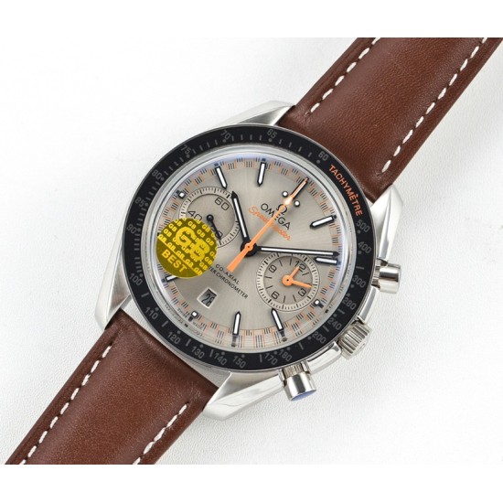 Omega-Speedmaster Moonwatch Chronograph 44MM SS/LE Grey/Orange GBF A7750